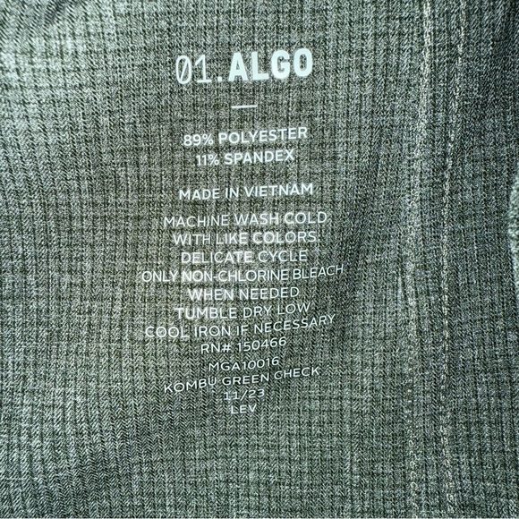 01.ALGO Sage Green PERFORMANCE quick dry stretch UPF 40+ Button Down Shirt XL - Picture 11 of 13